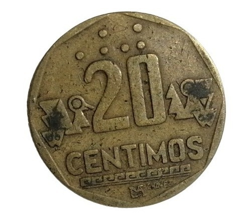 Moneda De 20 Centimos 1992  Con Firma De Chávez, Sin Limpiar