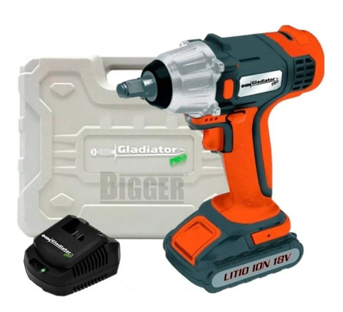Llave De Impacto Inalambrica 18v Bateria 160nm Gladiator 1/2