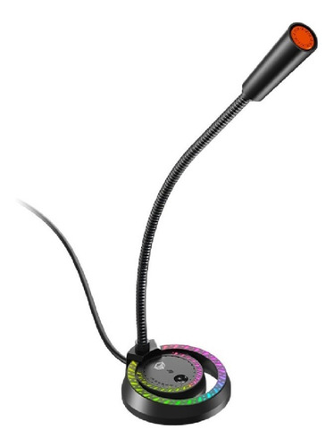 Imagen 2 de 7 de Microfono Gamer Usb Rgb Para Pc Streaming Meetion Mc 14