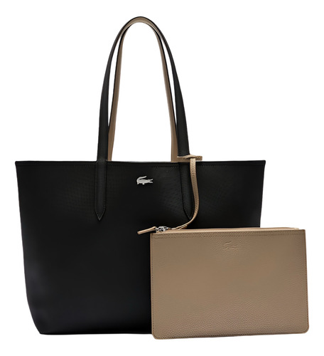 Bolsa Lacoste Tote Anna Reversible De Lujo Para Mujer