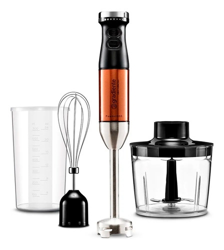 Kit Cozinha Liquidificador + Mixer E Cafeteira Gradiente Cor Cobre 220v