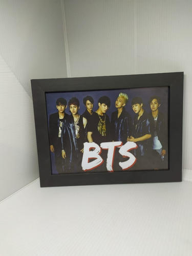 Quadro Grupo Kpop Bts - 23x18cm