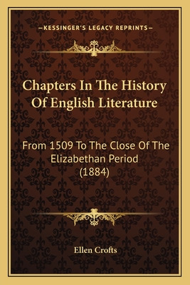 Libro Chapters In The History Of English Literature: From...