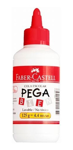 Pegante Líquido Escolar X 125 Gr, Pega Bien Faber Castell