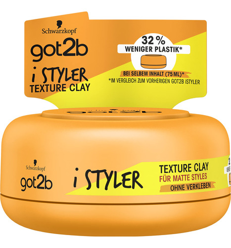Got2b Istyler Texture Clay Hold 4 (2.5 fl Oz) - Cera Para .