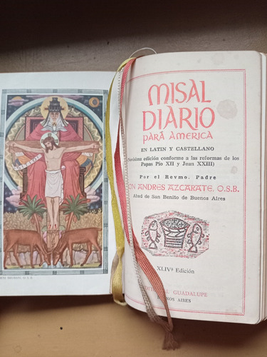 Misal Diario  Para América. Azcarate (1963/1500 Pág.) Biling