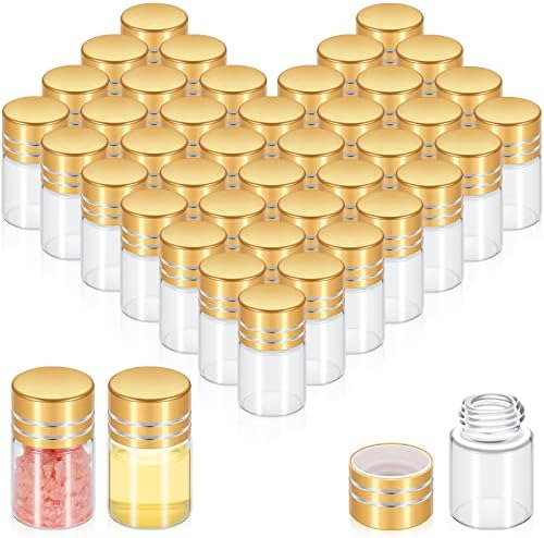 50 Frascos De Vidrio Pequeños, Mini Botellas Transparentes P
