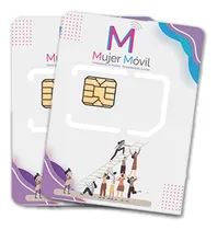 Comprar Paquete 2 Tarjetas Sim Para Celular Mujer Móvil 30 Días 40gb