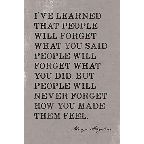 I've Learned That People Will Forget (maya Angelou Quot...