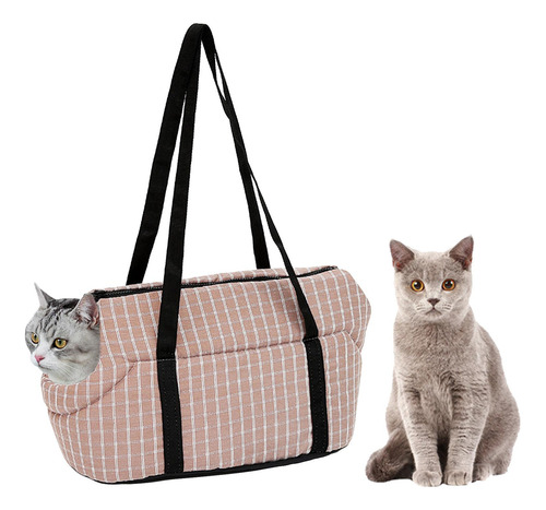 Bolso De Hombro Para Transportar Gatos Bolso Ligero Café L