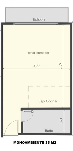 Venta En Pozo. Monoambiente 35 M². Hipólito Yrigoyen 6200