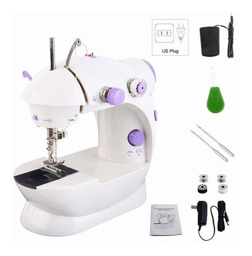 Mini Máquina De Coser Multifuncional Ajustable De 2 Velocida