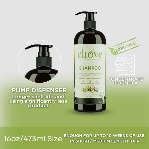 Shampoo Cliove | Tratamento Hidratante Capilar Com Proteína