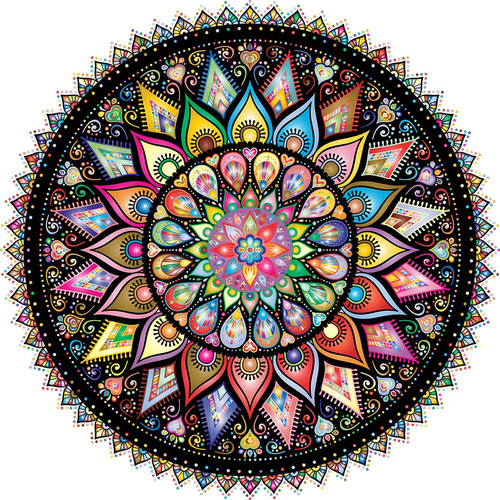 Bgraamiens Rompecabezas Geomtrico Colorido Mandala - 1000 Pi