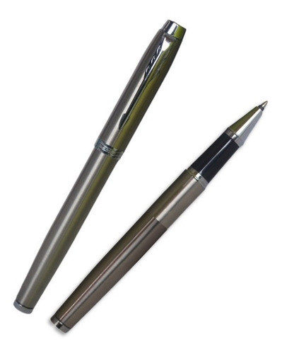 Imagen 6 de 7 de Pluma Parker Rollerball Azul Claro Gris Coleccion Im Fino