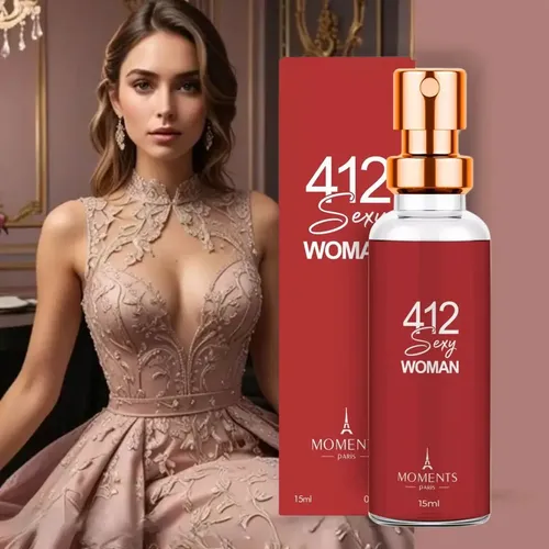 Eau de Parfum Moments Paris 412 Sexy Woman 15ml Fragrância Intensa