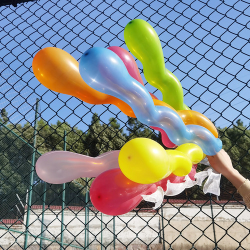 Dp 100 Unidades De Globos De Látex Espiral Larga Con