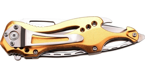 Navaja Tactica Campismo Senderismo Mtech Xtreme Mt-a705sgd Color Dorado
