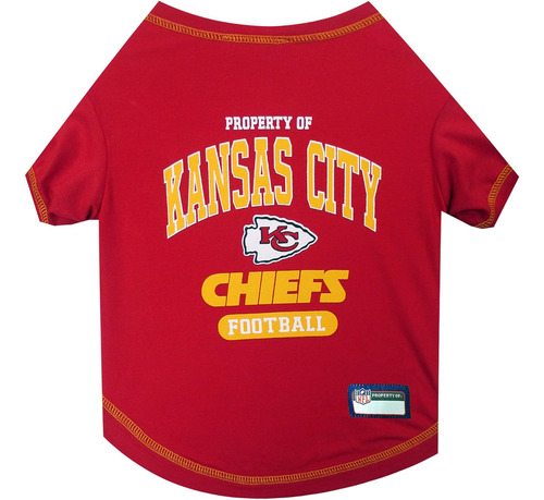 Camiseta Nfl Kansas City Chiefs Para Perros Y Gatos, Talla M