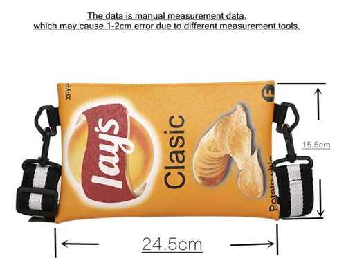 Bolso Aesthetic Papas Lays Moda Coreana Y2k
