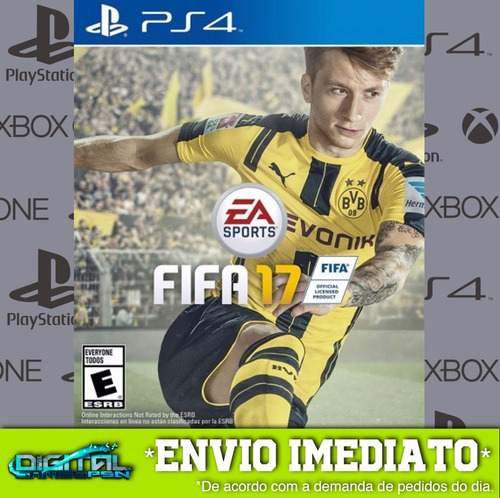 Fifa 17 Ps4 Fifa 2017 Ps4 Mídia Física Lacrado Liquidação