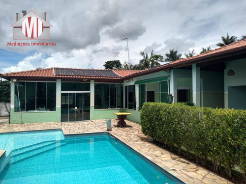 Imagem 3 de 30 de Chácara Maravilhosa Com 04 Quartos, Piscina, Espaço Gourmet, Paisagismo, Ótimo Bairro À Venda, 1000 M² Por R$ 550.000 - Zona Rural - Pinhalzinho/sp - Ch0627