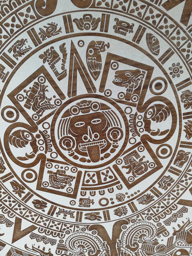 Calendario Azteca De 90 Cm Grabado
