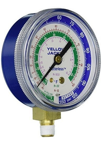 Yellow Jacket ******* - 2  Gauge (grados F), Azul Compuesto,