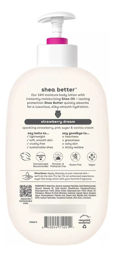 Eos Loción Corporal Shea Better - Sueño De Fresa 24 Hras