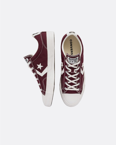 Zapatillas Converse Star Player Ox Bordo Y Blanco