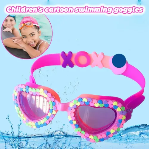 Gafas Goggles Nataci n Para Ni os Nadar Rosa Coraz n Ni as