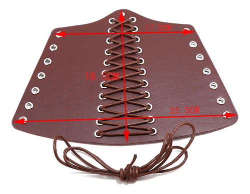 3 Muñequera De Cuero Con Cordones, Muñequera Marrón