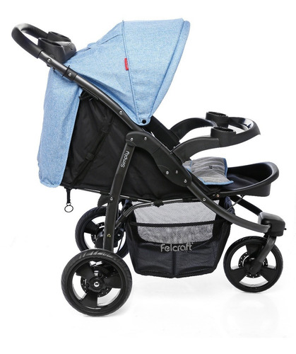 Imagen 6 de 8 de Cochecito Bebé Felcraft Jogger Simply Huevito Con Base