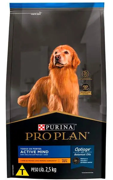 Ração Pro Plan Cães Adultos 7+ Sabor Frango 2,5kg