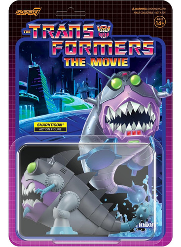 Transformers Super7 Retro Figura Sharkticon Coleccion