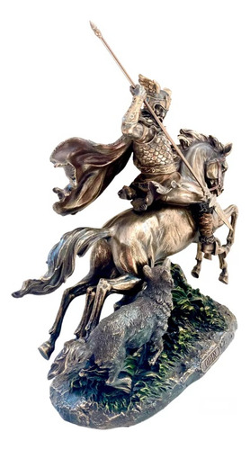 Odin Deus Nórdico Estátua Imagem Enfeite Decoração Guerreiro