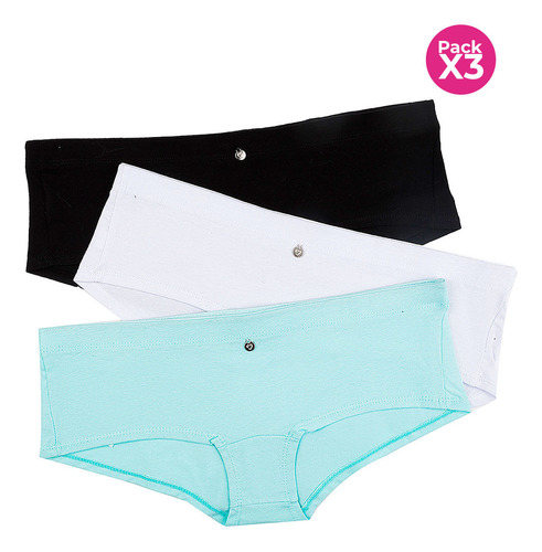 Lili Pink Panty Hipster En Algodón X3 337 Panty Paqx3 Tl Neg