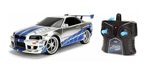 Fast & Furious 1:24 2002 Nissan Gt-r R34 Control Remoto Coch