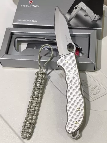 Navaja de bolsillo grande Hunter Pro Alox con colgante de paracord