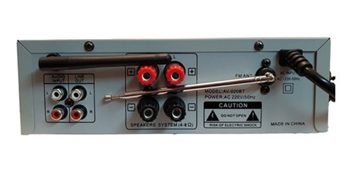 Imagen 4 de 4 de Combo Karaoke Amplificador Bluetooth Usb + 2 Bafles 8 PuLG