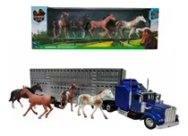 Comprar Juguete Trailer Kenworth Ganadero Escala 1:43 Con Caballos
