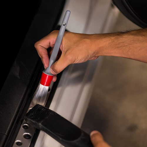 5 Juego De Cepillos Para Detalles De Automóviles Con Mango