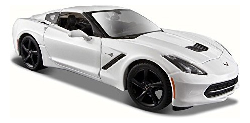 Maisto 2014 Chevy Corvette Stingray Coupe, Blanco Uz6yg