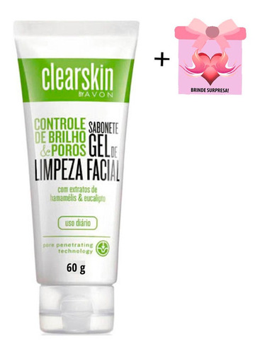 Sabonete Gel De Limpeza Facial Clearskin Avon + Brinde