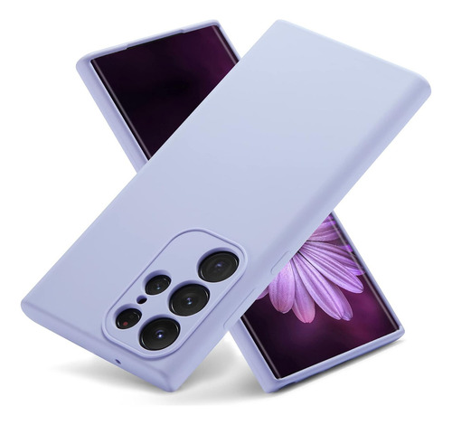 Carcasa Silicona Slim Para Samsung S23 Ultra Violeta 1 Un