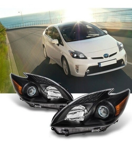 Set De Faros Ojo De Angel Toyota Prius  10-11