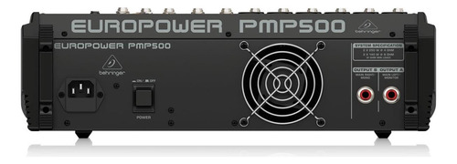 Behringer Europower Pmpchannel 500w Powered Mixer