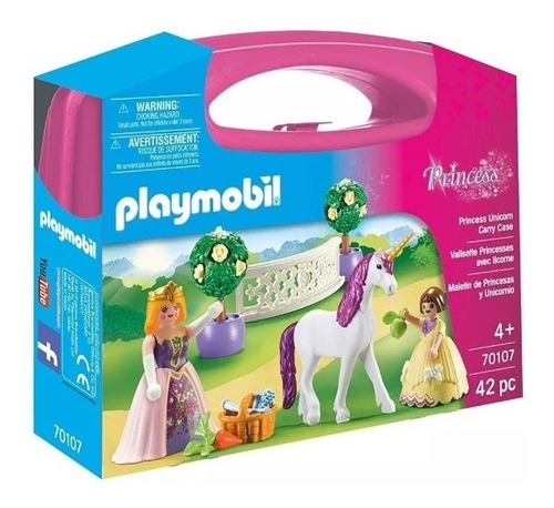Playmobil Princess Maletin Princesas Y Unicornio 70107 