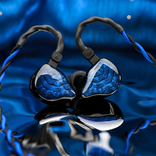 Fone Truthear Nova 1dd+4ba Monitor In-ear Híbrido Cor Azul