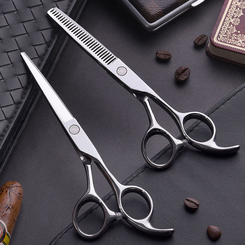 A Juego De Tijeras Peinadas For Peluquería Y Barbero For El
